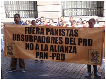 Miembros del PRD rechazan alianza con el PAN